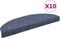 vidaXL - Trapmatten - zelfklevend - 10 - st - 65x21x4 - cm - naaldvilt - blauw