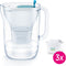 Brita Style Waterfilterkan Blauw 2.4L - 3 MAXTRA PRO AIO Filters