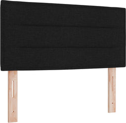vidaXL - Hoofdbord - met - Lijnen - in - Zwart, - 100 - cm - in - Stof