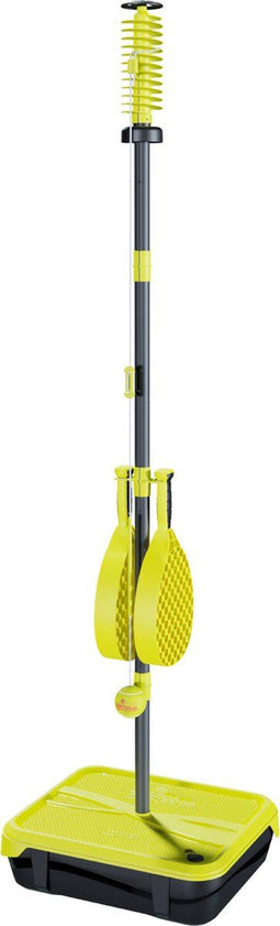 Swingball Pro - Tennispaal - In hoogte verstelbaar tot 1,8 m met antislipgrepen - Zwart/geel