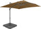 vidaXL - Parasol - met - draagbare - voet - taupe