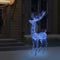 vidaXL - Kerstdecoratie - rendier - 250 - LED's - blauw - 180 - cm - acryl