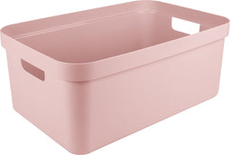 Sunware opbergbox Sigma - kunststof - 45 liter - lichtroze - opberg dozen/bakken - opbergers - 39 x 59 x 24 cm