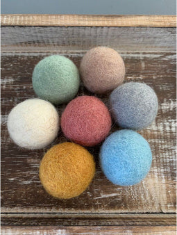 Papoose Toys Papoose Toys Earth Felt Balls 3.5cm/7pc