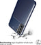 iMoshion Hoesje Geschikt voor Samsung Galaxy S21 FE Hoesje Siliconen - iMoshion Carbon Softcase Backcover - Blauw