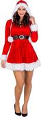 Dressforfun Mrs. Santa Claus - Dameskostuum - Sexy jurk met capuchon - Rood (L)