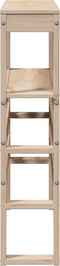 vidaXL - Hoofdbord - met - schappen - 90 - cm - massief - grenenhout