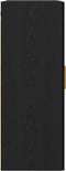 vidaXL - Zwart - Eiken - Wandkast - - - 69.5x34x90 - cm