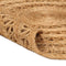 vidaXL - Tapijt - rond - 150 - cm - gevlochten - jute
