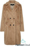 VERO MODA VMSUIELLY - Dames Jas - Faux Fur met kraag en zakken - Kleur Boos