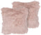 LUBHA - Sierkussen set van 2 - Roze - 42 x 42 cm - Polyester