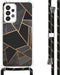 iMoshion Hoesje Geschikt voor Samsung Galaxy A53 Hoesje Met Koord - iMoshion Design Hoesje met Koord - Zwart / Black Graphic