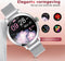 Golden Sound AMOLED Smartwatch Dames - Stappenteller - Slaapmonitor - 40mm - Zilver (3 extra bandjes)