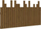 vidaXL - Hoofdbord - wandmontage - 146,5x3x80 - cm - grenenhout - honingbruin