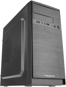 Tacens Anima AC4 - ATX Semi-toren doos - Aluminium - Zwart