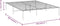 vidaXL - Bedframe - metaal - wit - 140x200 - cm