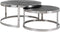 Richmond Interiors Salontafel Blackbone silver set van 2 (Black rustic)