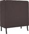 vidaXL - Hoge - Rug - Sofa - Donkerbruin - 109x56x121 - cm - Stof