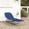 vidaXL - Vouwbare - Ligstoel - Draagbaar - Blauw - 600D - Oxford - Stof