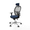 Piqueras y Crespo 1D086G2 - Bureaustoel - Hoogteverstelbaar met armleuning en hoofdsteun - Marineblauw