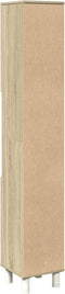 vidaXL - Badkamerkast - 30,5x30x179 - cm - bewerkt - hout - sonoma - eikenkleurig