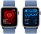 Apple Watch SE (2023) - Smartwatch - GPS + Cellular - 40mm - Geweven sportbandje Zilver (Blauw)