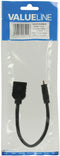 ValueLine HDMI-mini C - HDMI adapter - High Speed met Ethernet - 0.2m Zwart