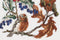Thea Gouverneur - Borduurpakket met telpatroon - 914A - Voorgesorteerde DMC Garens - Roodborstje - Aida - 25 cm x 30 cm - DIY Kit