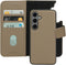 Mobiparts - Leather 2 in 1 Wallet Case - Samsung Galaxy S24 - Uitneembare backcover - Taupe