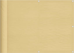 vidaXL - Balkonscherm - 75x700 - cm - 100% - oxford - polyester - zandkleurig