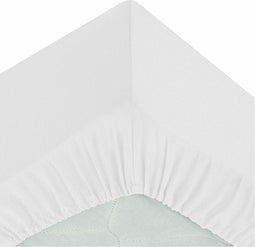 Verstelbaar onderlaken Atmosphera Wit (90 x 190 cm)