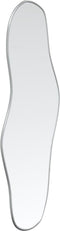 vidaXL - Wandspiegel - 80x35 - cm - zilverkleurig