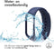 iMoshion Bandje Geschikt voor Xiaomi Mi Band 3 / 4 - iMoshion Siliconen band inkliksysteem ronde sluiting - Blauw