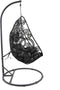 Flower hangstoel zwart