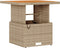 vidaXL - 3-delige - tuin - eetset - met - beige - kussens, - poly - rattan - en - acacia