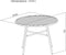 VDD - Tuintafel - Ronde aluminium tafel - Donkerbruin - 100 x 73,5 cm