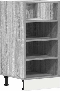 vidaXL - Onderkast - 40x44,5x81,5 - cm - bewerkt - hout - grijs - sonoma - eikenkleur