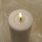 Luxe LED kaars -Crème LED Candle 7,5 x 15 cm - net een echte kaars! Deluxe Homeart