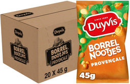 Duyvis Borrelnoten Borrelnoten provencale pinda nootjes 20 zakjes x 45 gram