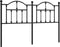 vidaXL - Hoofdbord - 150 - cm - metaal - zwart