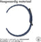 imoshion Magnetisch lederen bandje - Universeel 20 mm aansluiting - Blauw