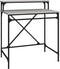vidaXL - Bureau - 80x50x90 - cm - bewerkt - hout - en - ijzer - grijs - sonoma - eiken