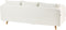 DALVIK - Hoekbank met ottomaan - Wit - Linkszijdig - Polyester