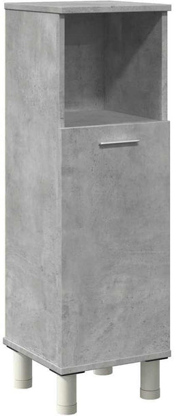 vidaXL - Badkamerkast - 30x30x95 - cm - spaanplaat - betongrijs