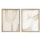 Schilderij Home ESPRIT Wit Natuurlijk Modern Scandinavisch 40 x 3,8 x 50 cm (2 Stuks)