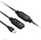 Club 3D CAC-1406 - USB 3.2 Gen1 Active Repeater Kabel - 15m M/F 28AWG - Zwart