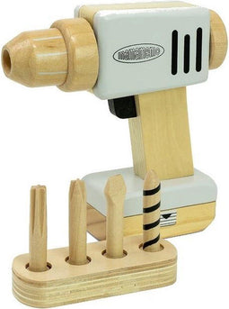 Mamamemo - Boormachine Hout - Houten speelgoed