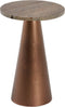 Light & Living Bijzettafel Ynez - Bruin/Koper - 29x29x43cm - Modern