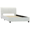 Bedframe kunstleer wit 90x200 cm