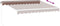 vidaXL - Luifel - handmatig - uittrekbaar - 300x250 - cm - bruin